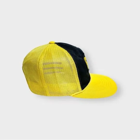 Vtg 80s Cat Diesel Power Trucker Snapback Hat Rope Brim Youngan Patch 70s 2 Tone - Picture 5 of 8